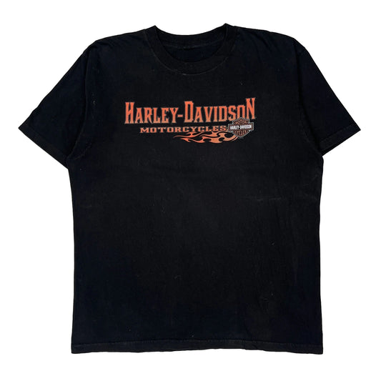 Harley Davidson Graphic T-Shirt - XL Black Cotton