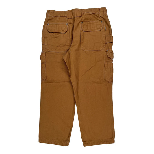 Vintage Unbranded Cargo Trousers - 36W 29L Brown Cotton