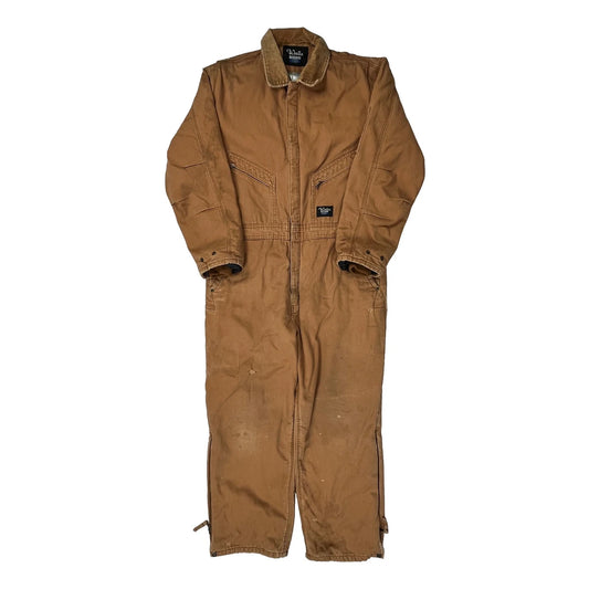 Vintage Blizzard Overalls - 38″ Waist Brown Cotton