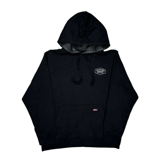 Dickies Tartan Lined Hoodie - Medium Black Cotton Blend