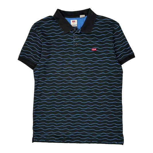 Levis Polo Shirt - Small Black Cotton