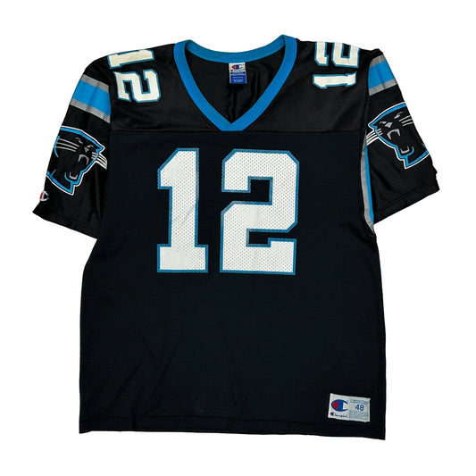 Made In USA Carolina Panthers Champion Collins Jersey - XL Black Polyester