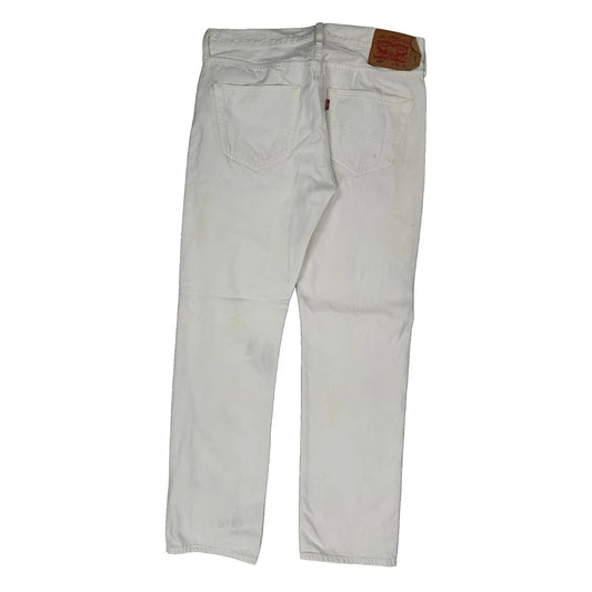 Levis Jeans - 33W 32L White Cotton