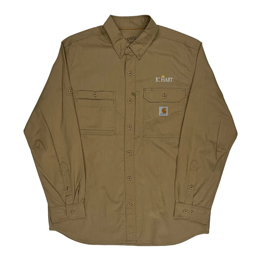 Carhartt Shirt - Large Khaki Cotton