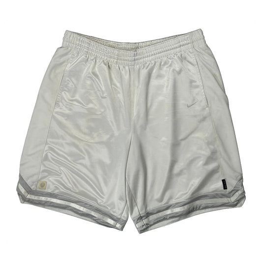 Dri-Fit Nike Sport Shorts - Large White Polyester