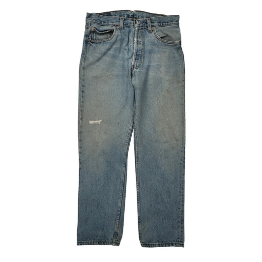 501 Levis Jeans - 32W 30L Light Wash Denim