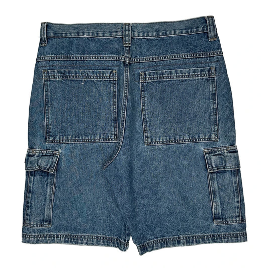 Wrangler Cargo Shorts - 35W 10L Light Wash Denim