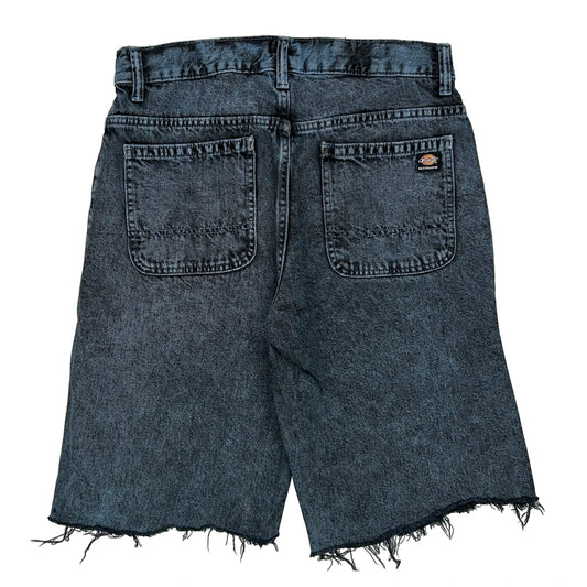 Dickies Denim Shorts - 30W 11L Dark Wash Denim