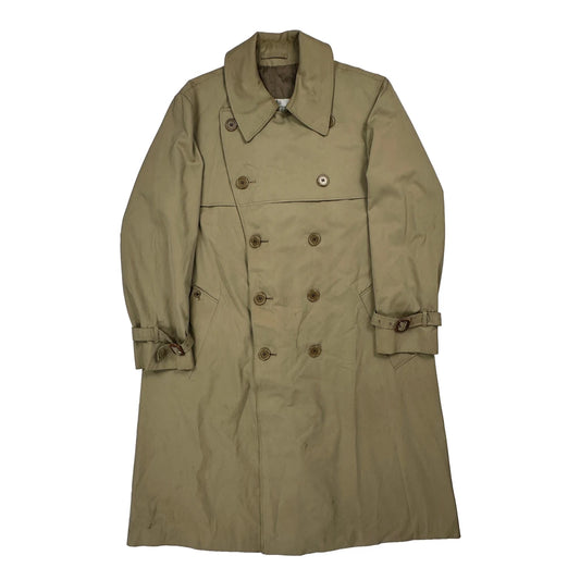 Made In England Aquascutum Trench Coat - Large Beige Cotton