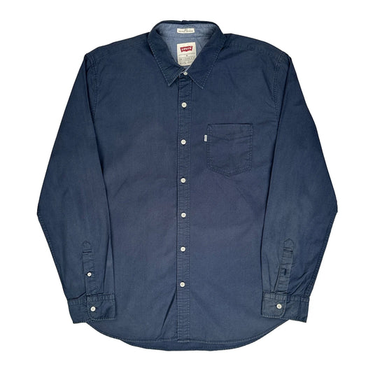 Levis Slim Fit Denim Shirt - XL Navy Cotton