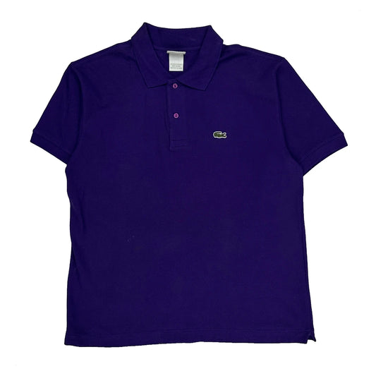 Lacoste Polo Shirt - XL Purple Cotton