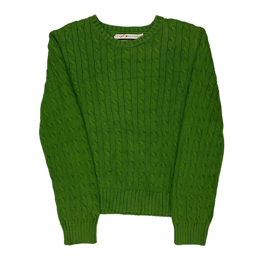 Tommy Hilfiger Jumper - Large Green Knitted