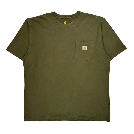 Carhartt T-Shirt - XL Green Cotton