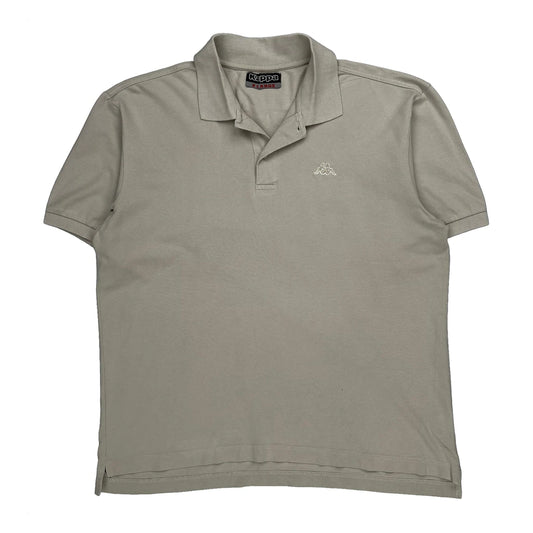 Kappa Polo Shirt - XL Beige Cotton