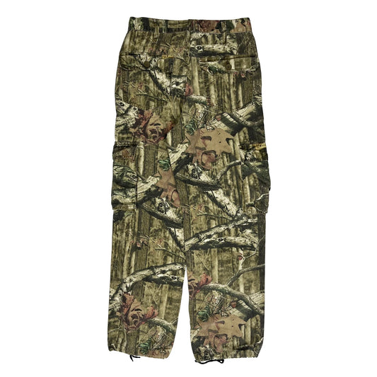 Mossy Oak Camo Cargo Trousers - 28W 30L Camo Cotton Blend