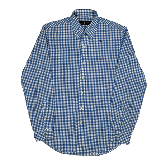 Ralph Lauren Checked Shirt - Medium Blue Cotton