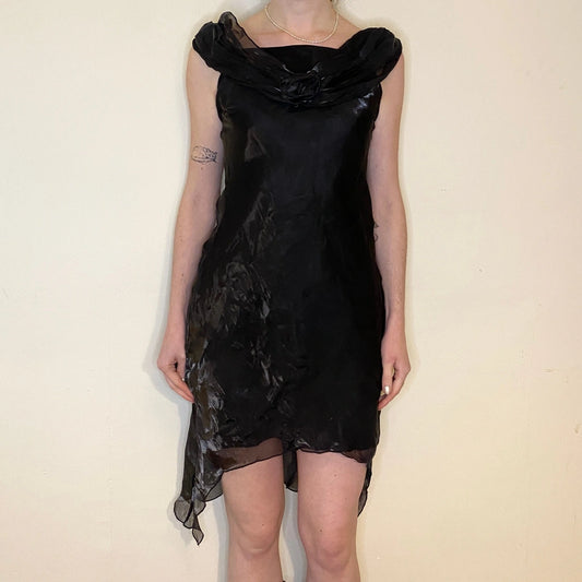 Vintage black Labido Midi Dress - womens small