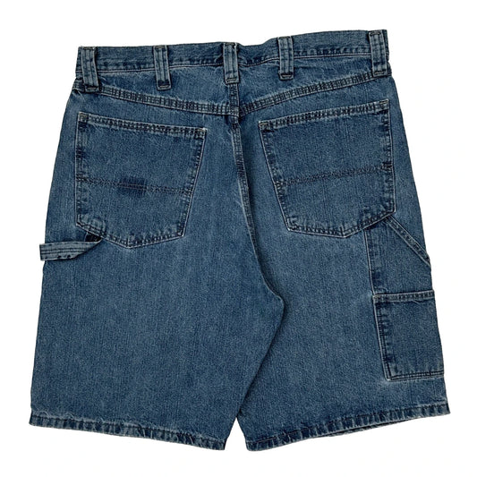 Wrangler Carpenter Shorts - 33W 10L Blue Cotton