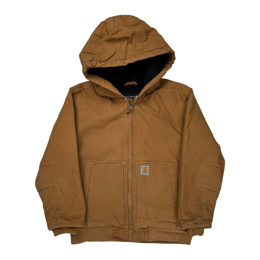 Age 10-12 Carhartt Jacket - Medium Brown Cotton