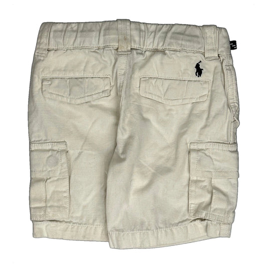Age 2T Polo By Ralph Lauren Cargo Shorts - 2XS Cream Cotton