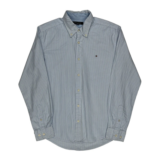 Tommy Hilfiger Striped Shirt - Medium Blue Cotton