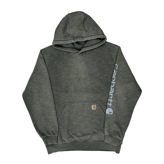 Carhartt Hoodie - Large Grey Cotton Blend