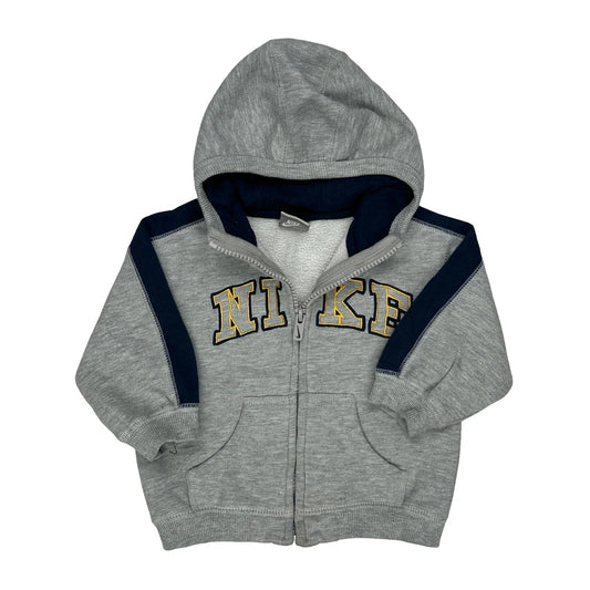 Age 12 Months Nike Spellout Hoodie - 2XS Grey Cotton