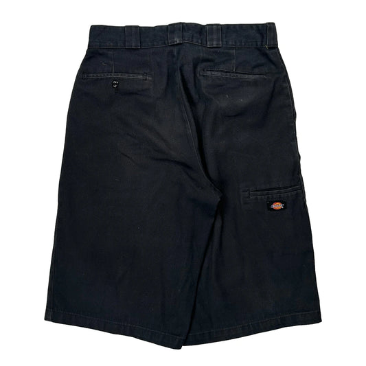 Dickies Baggy Shorts - 32W 12L Black Cotton