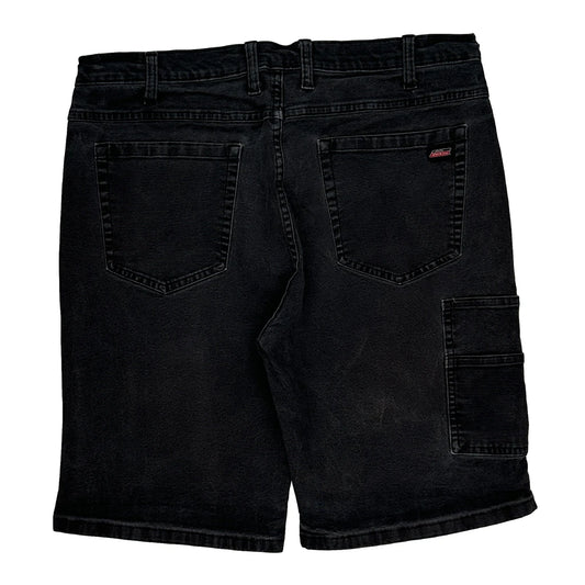 Dickies Denim Shorts - 36W 11L Black Cotton