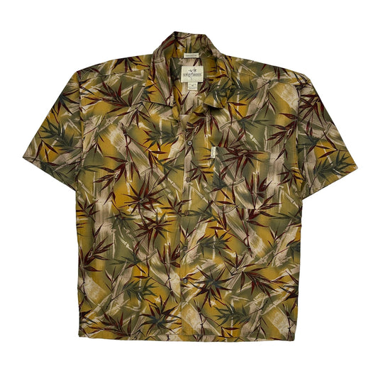 Sunset Breeze Floral Hawaiian Shirt - Medium Multicoloured Cotton