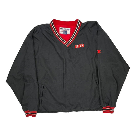 Vintage Velux Champion Windbreaker - XL Black Cotton
