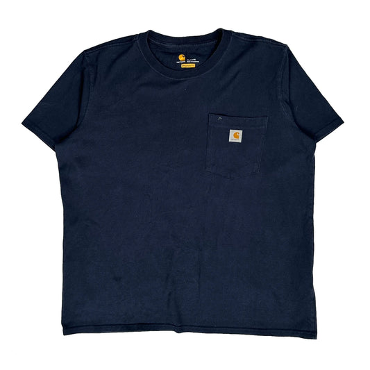 Vintage Carhartt T-Shirt - XL Navy Cotton