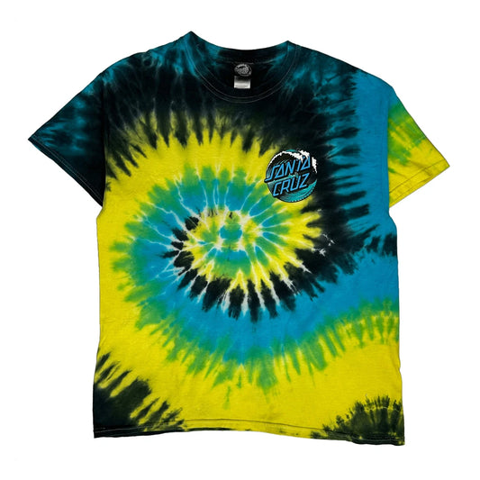 Santa Cruz Tie-Dye T-Shirt - Large Multicoloured Cotton