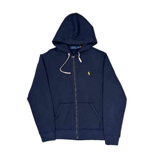 Vintage Polo By Ralph Lauren Hoodie - Large Blue Cotton