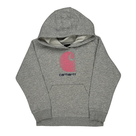 Age 6 Carhartt Hoodie - Small Grey Cotton Blend