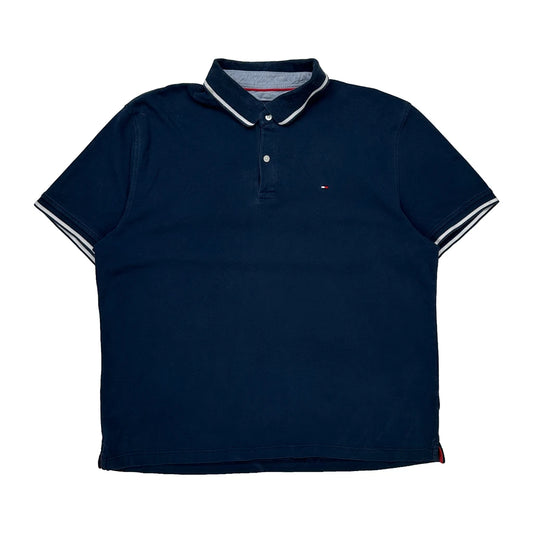 Vintage Tommy Hilfiger Polo Shirt - XL Navy Cotton