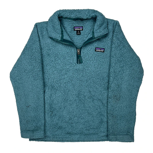 Age 10 Patagonia Fleece - Medium Blue Polyester