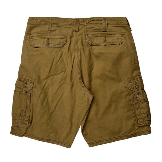 Lee Cargo Shorts - 34W 10L Khaki Cotton