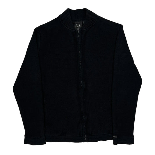 Vintage Armani Exchange Jacket - Medium Black Polyester