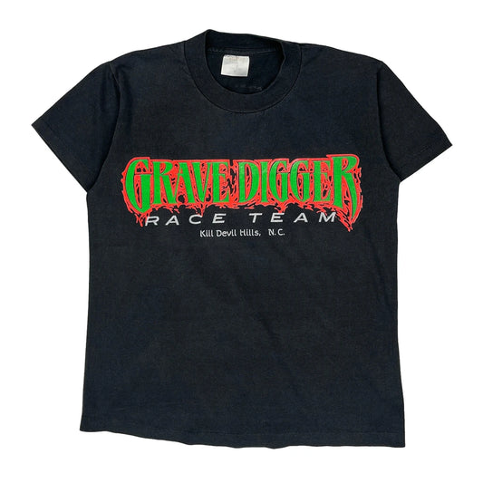 Grave Digger Tee Jays Single Stitch T-Shirt - Small Black Cotton Blend