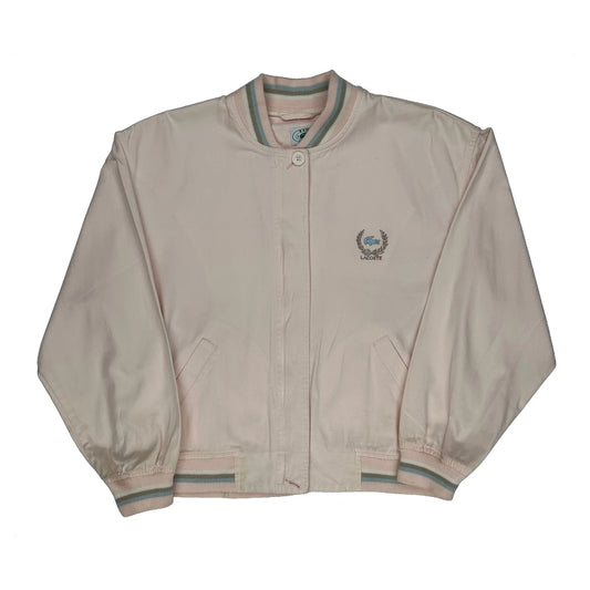 Vintage Lacoste Bomber Jacket - Medium Pink Cotton