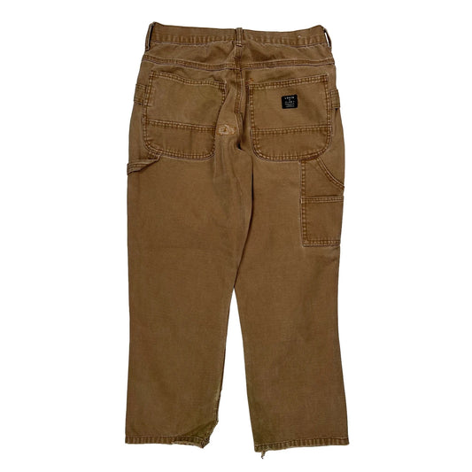 Mckinley Double Knee Carpenter Trousers - 31W 28L Brown Cotton