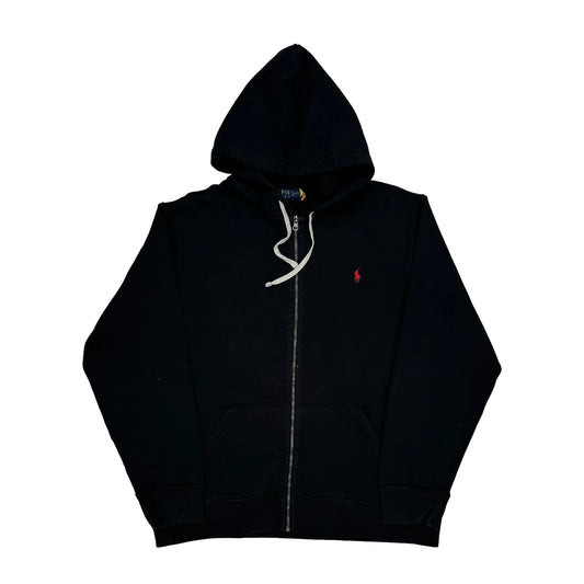 Polo By Ralph Lauren Full Zip Hoodie - XL Black Cotton