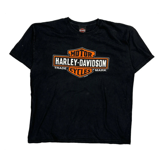 Harley Davidson Graphic T-Shirt - XL Black Cotton
