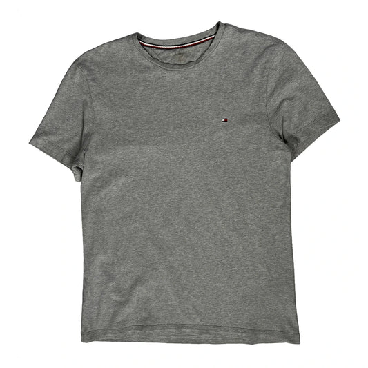 Tommy Hilfiger Slim Fit T-Shirt - Medium Grey Cotton
