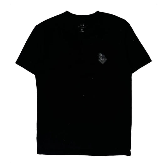 Armani Exchange T-Shirt - XL Black Cotton