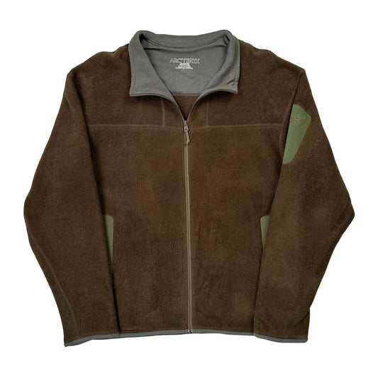Arc''Teryx Covert Polartech Fleece Jacket - XL Brown Polyester