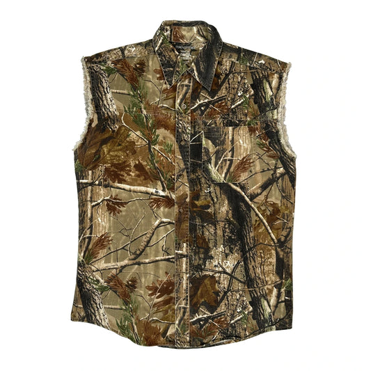 Realtree Camo Shirt - Medium Khaki Cotton Blend