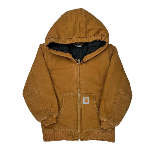 Age 7-8 Carhartt Jacket - Small Brown Cotton