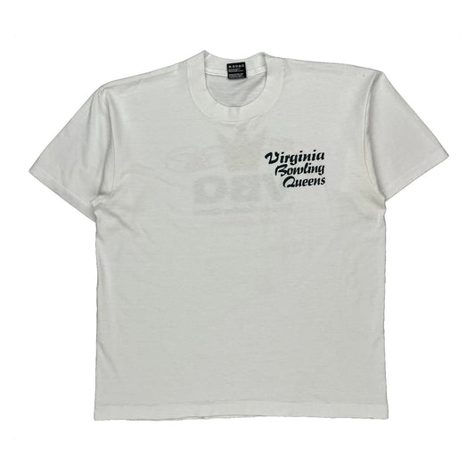 Virginia Bowling Queens 20Th Anniversary Fruit Of The Loom Graphic T-Shirt - Large White Cotton Blend